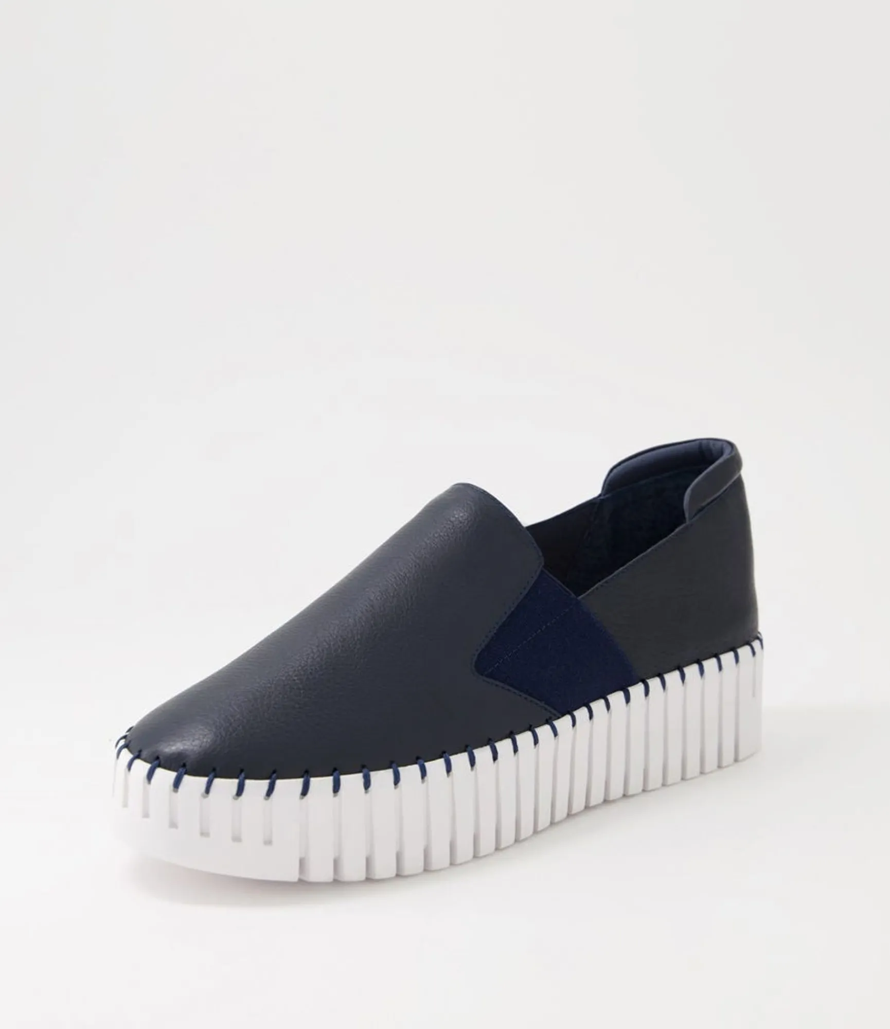 Flash Sale Midas Shoes Bodhi Navy White Leather Sneakers