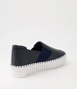 Flash Sale Midas Shoes Bodhi Navy White Leather Sneakers