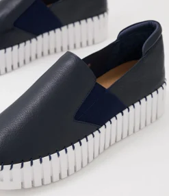 Flash Sale Midas Shoes Bodhi Navy White Leather Sneakers