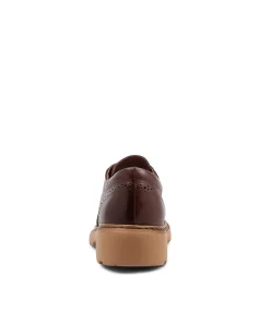 Hot Midas Shoes Bowan Choc Leather Flat Shoes