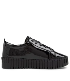 Online Midas Shoes Braelyn Black Patent Leather Sneakers Bs