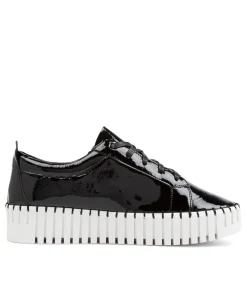 Best Midas Shoes Braelyn Black Patent Leather Sneakers Ws