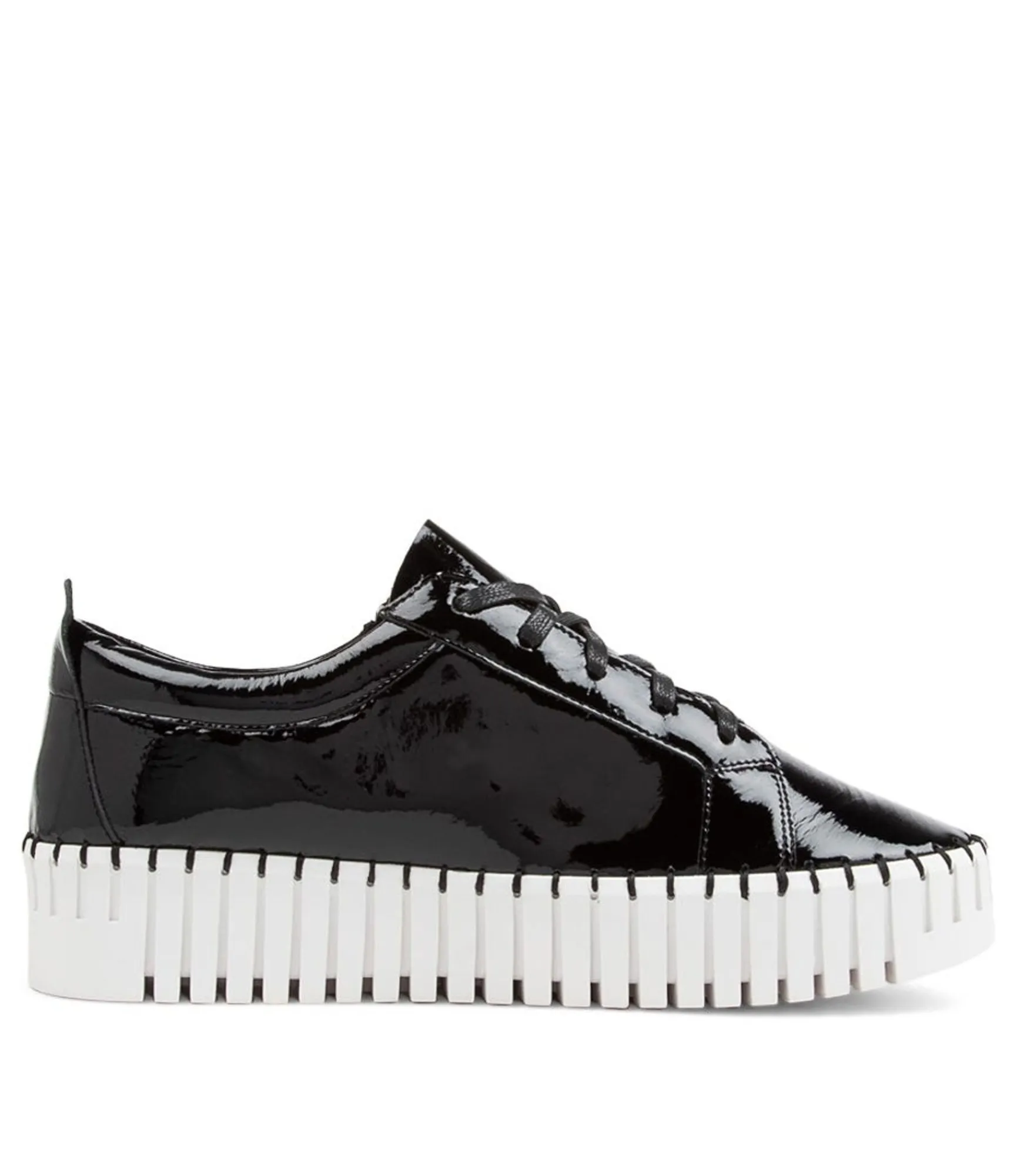 Best Midas Shoes Braelyn Black Patent Leather Sneakers Ws