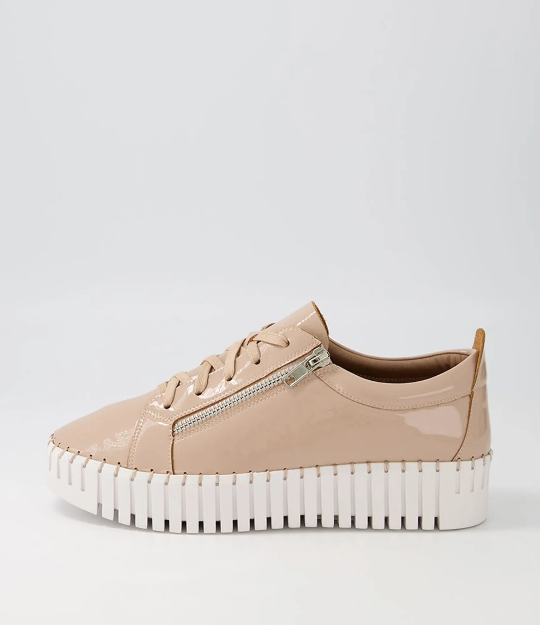 Flash Sale Midas Shoes Braelyn Latte Patent Leather Sneakers Ws