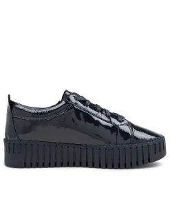 Store Midas Shoes Braelyn Navy Patent Leather Sneakers Ns
