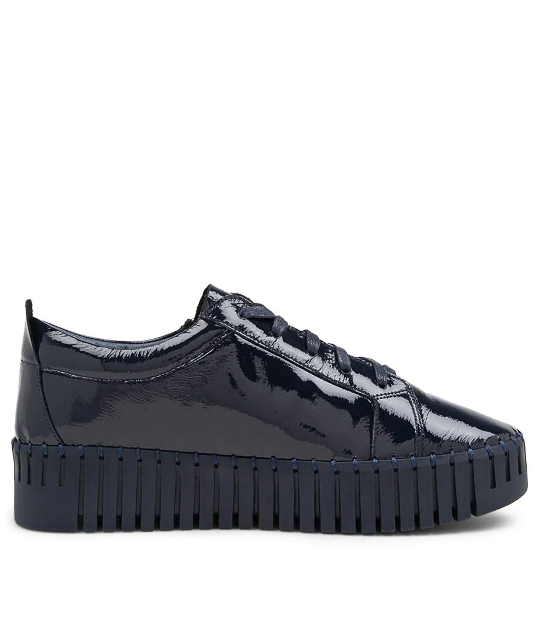 Store Midas Shoes Braelyn Navy Patent Leather Sneakers Ns