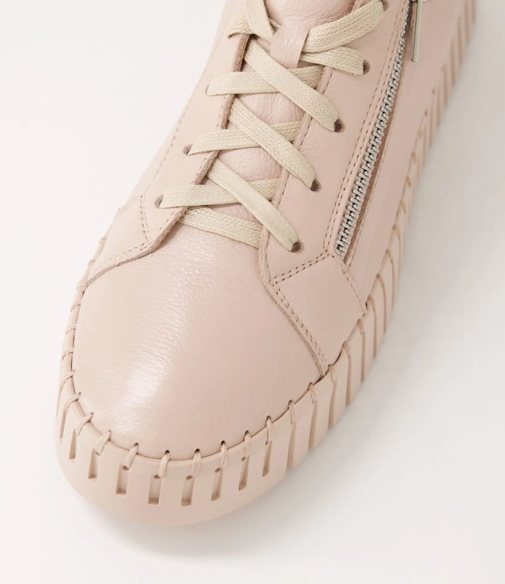Online Midas Shoes Braelyn Rose Leather Sneakers