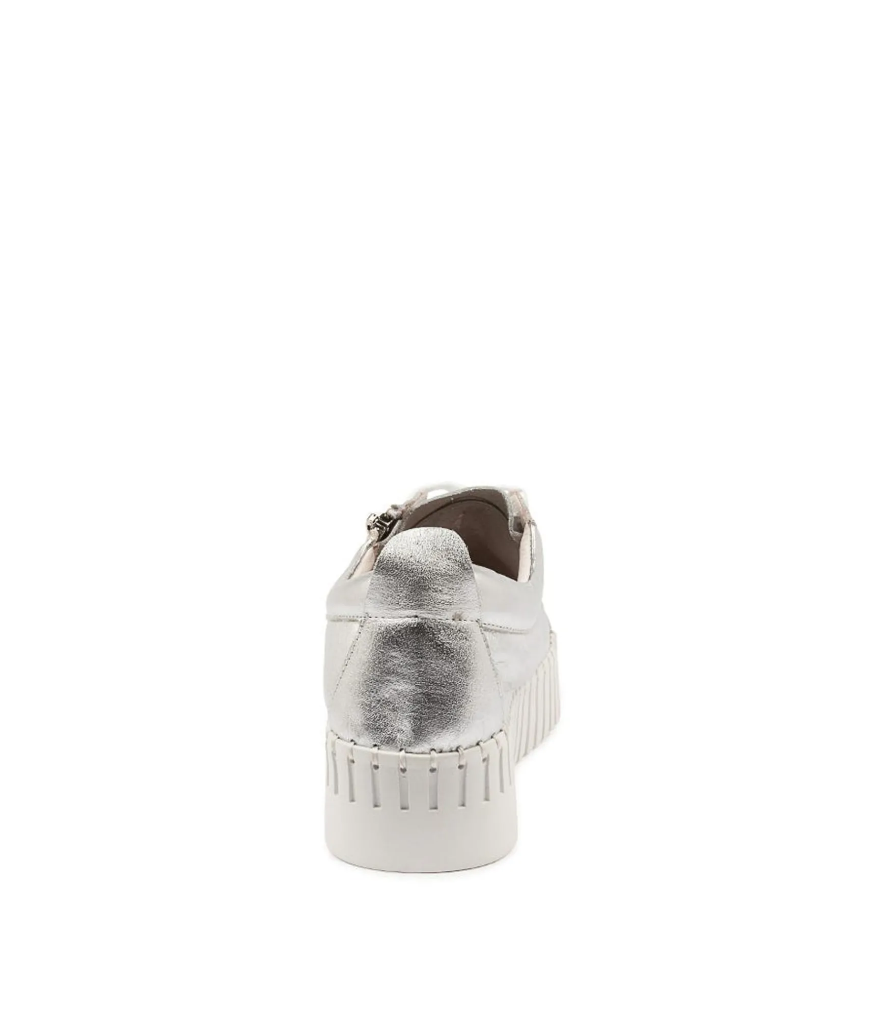 Discount Midas Shoes Braelyn Silver Leather Sneakers