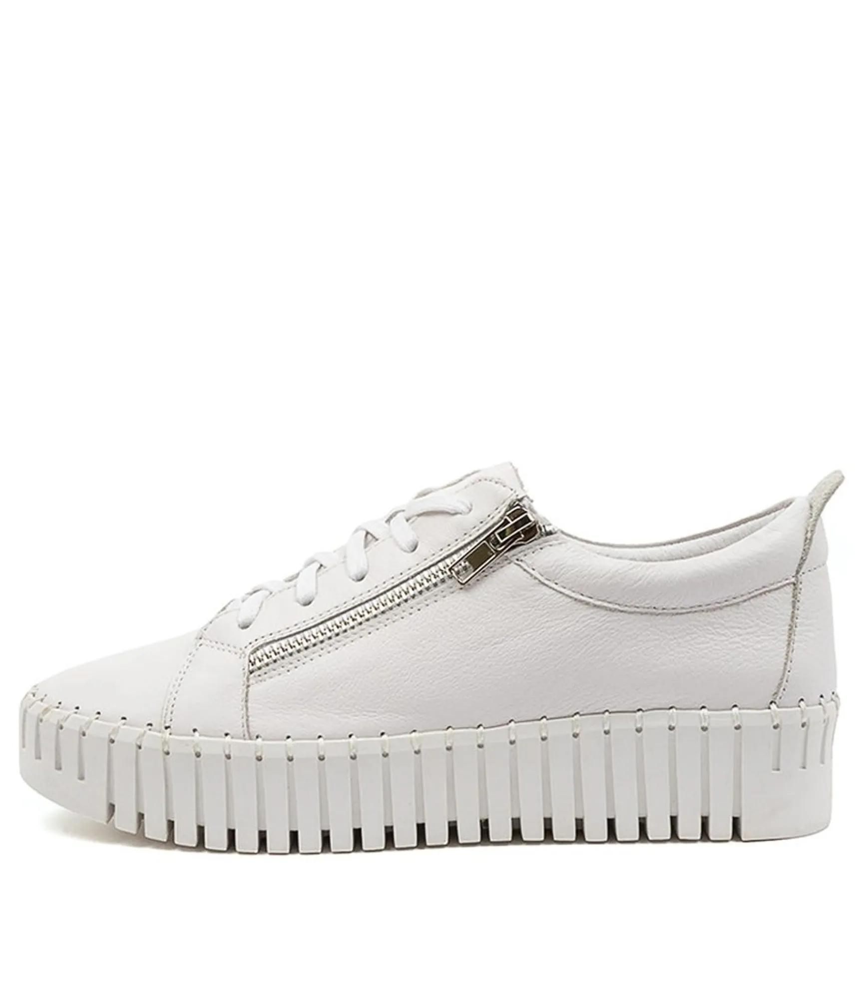 New Midas Shoes Braelyn White Leather