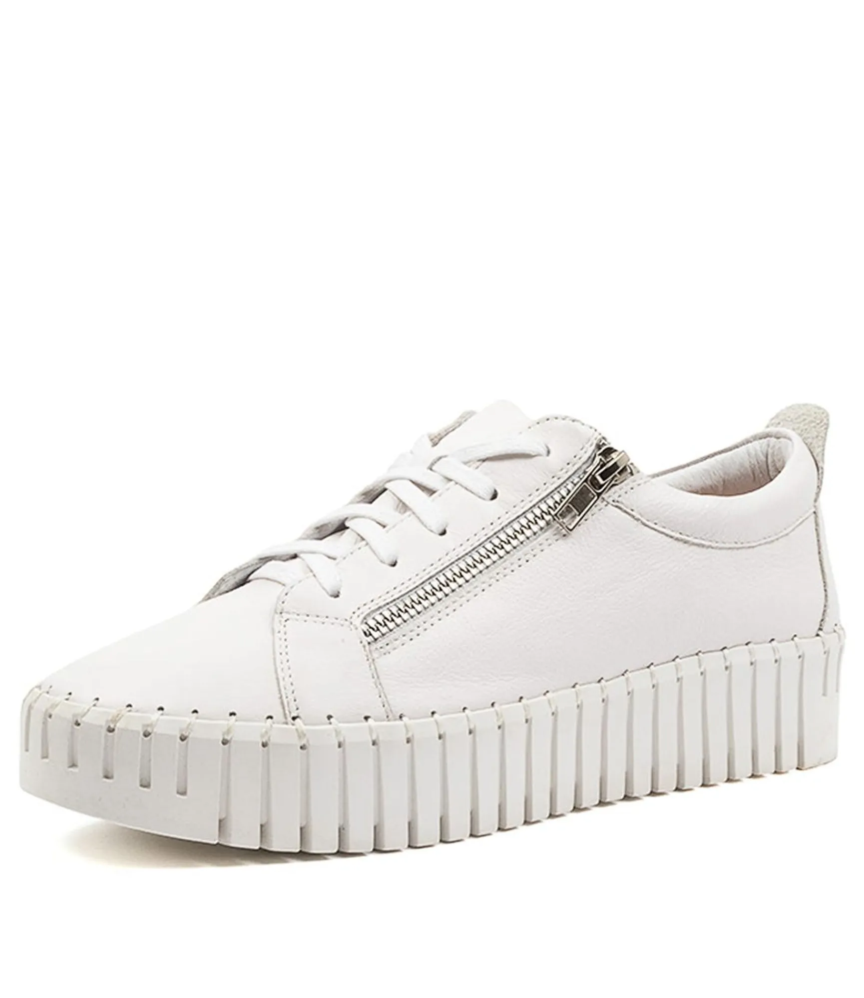 New Midas Shoes Braelyn White Leather