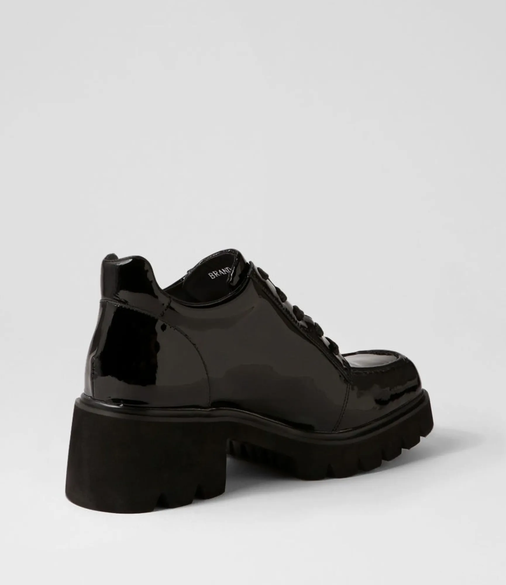 Clearance Midas Shoes Branda Black Patent Leather Heels