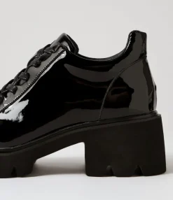 Clearance Midas Shoes Branda Black Patent Leather Heels