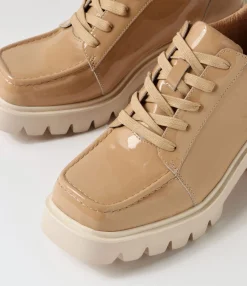 Best Midas Shoes Branda Camel Patent Leather Heels