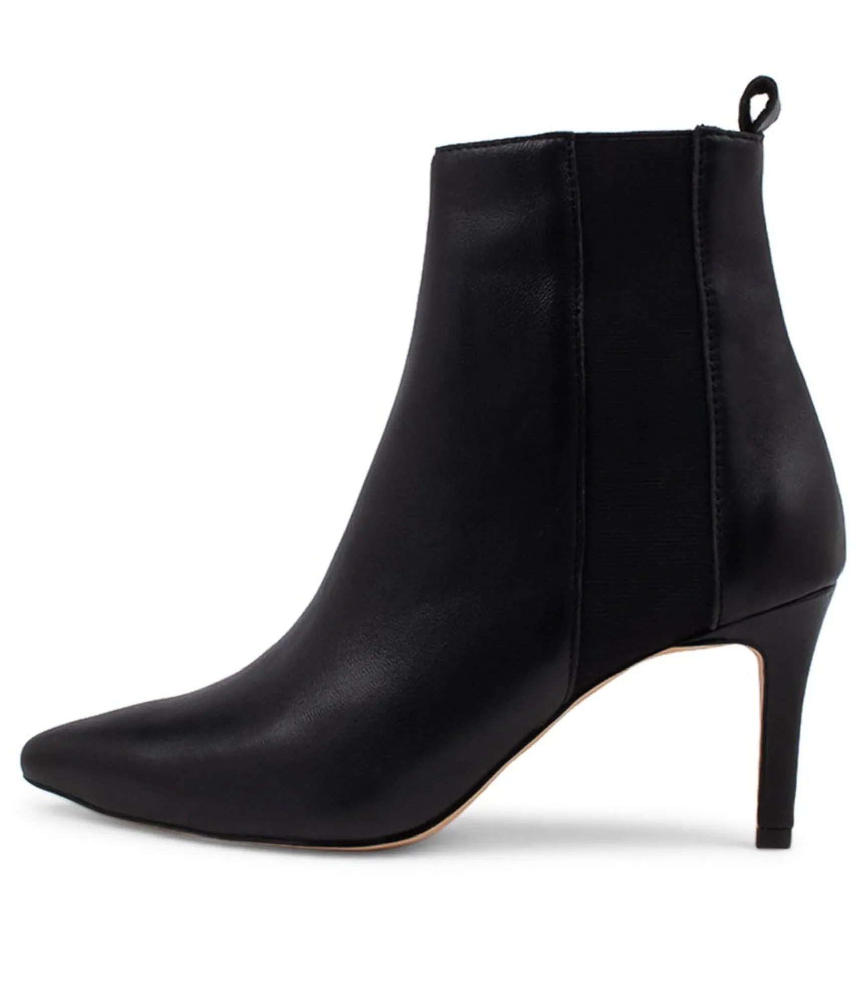 Sale Midas Shoes Briann Black Leather Ankle Boots