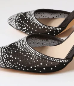 Best Sale Midas Shoes Britts Black Shimmer Silver Multi Heels