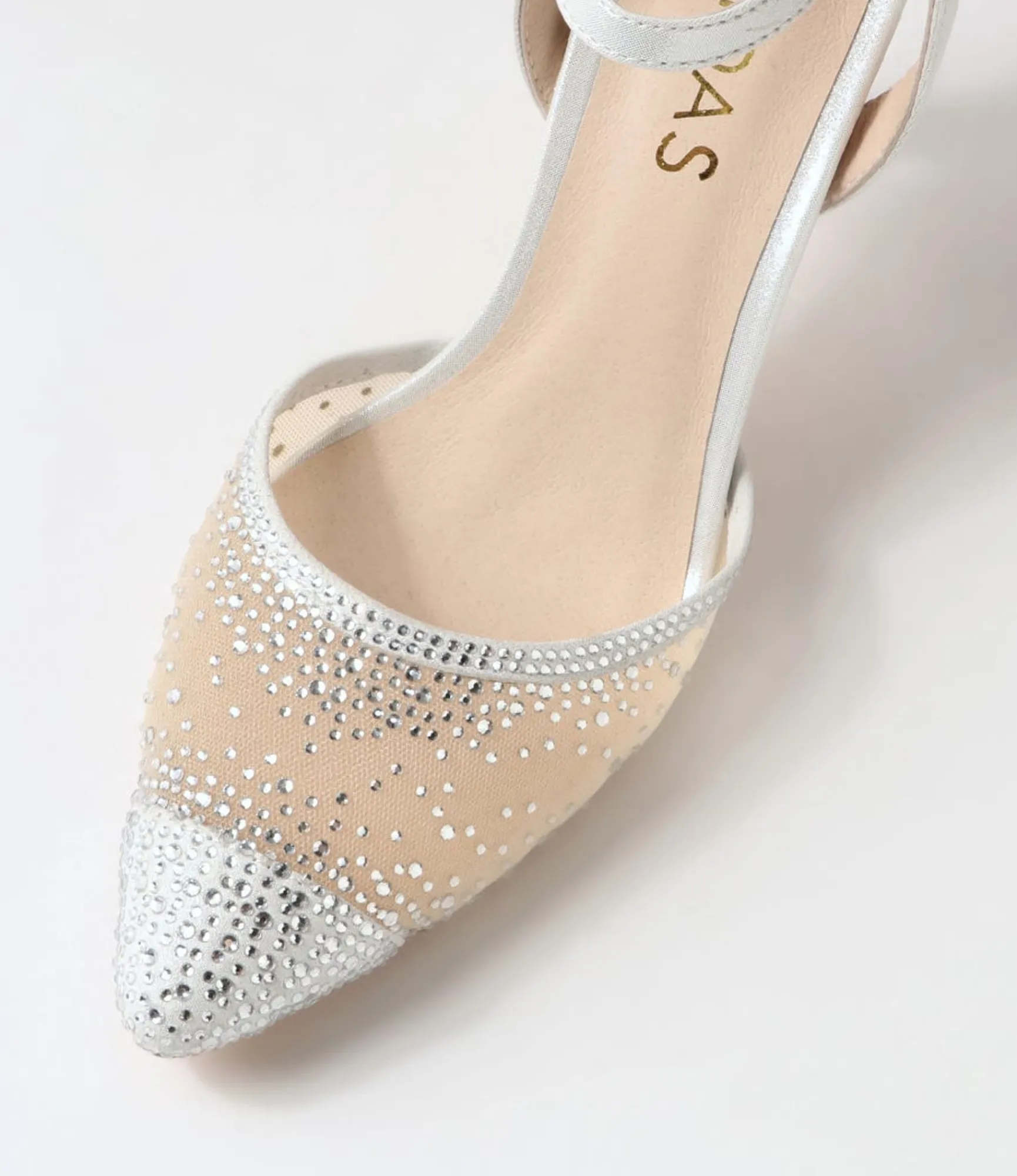 Fashion Midas Shoes Britts Silver Multi Pump Heels