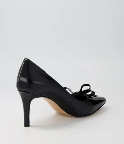 Best Midas Shoes Bycie Black Patent Leather Heels