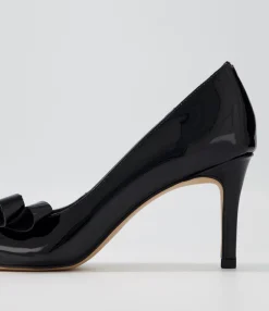 Best Midas Shoes Bycie Black Patent Leather Heels