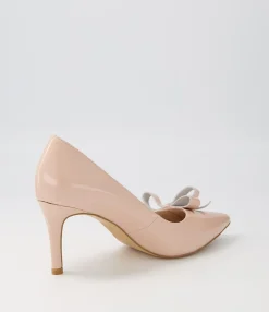 Cheap Midas Shoes Bycie Nude Patent Leather Pump Heels