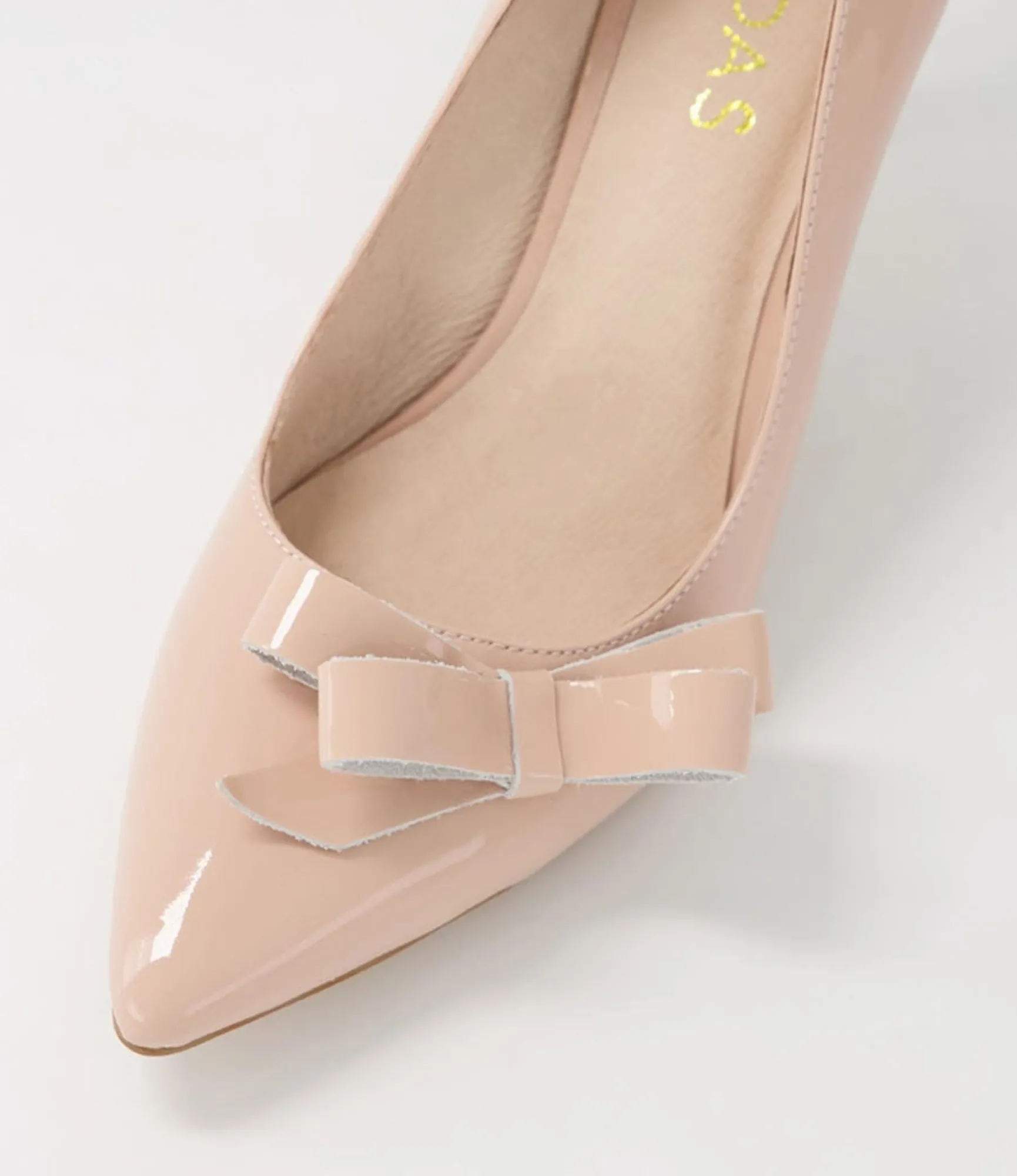 Cheap Midas Shoes Bycie Nude Patent Leather Pump Heels