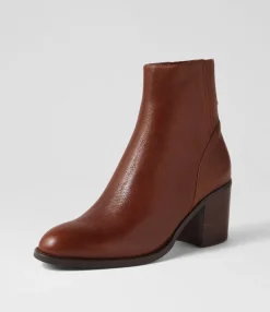 Best Sale Midas Shoes Calsi Dark Brown Leather Ankle Boots