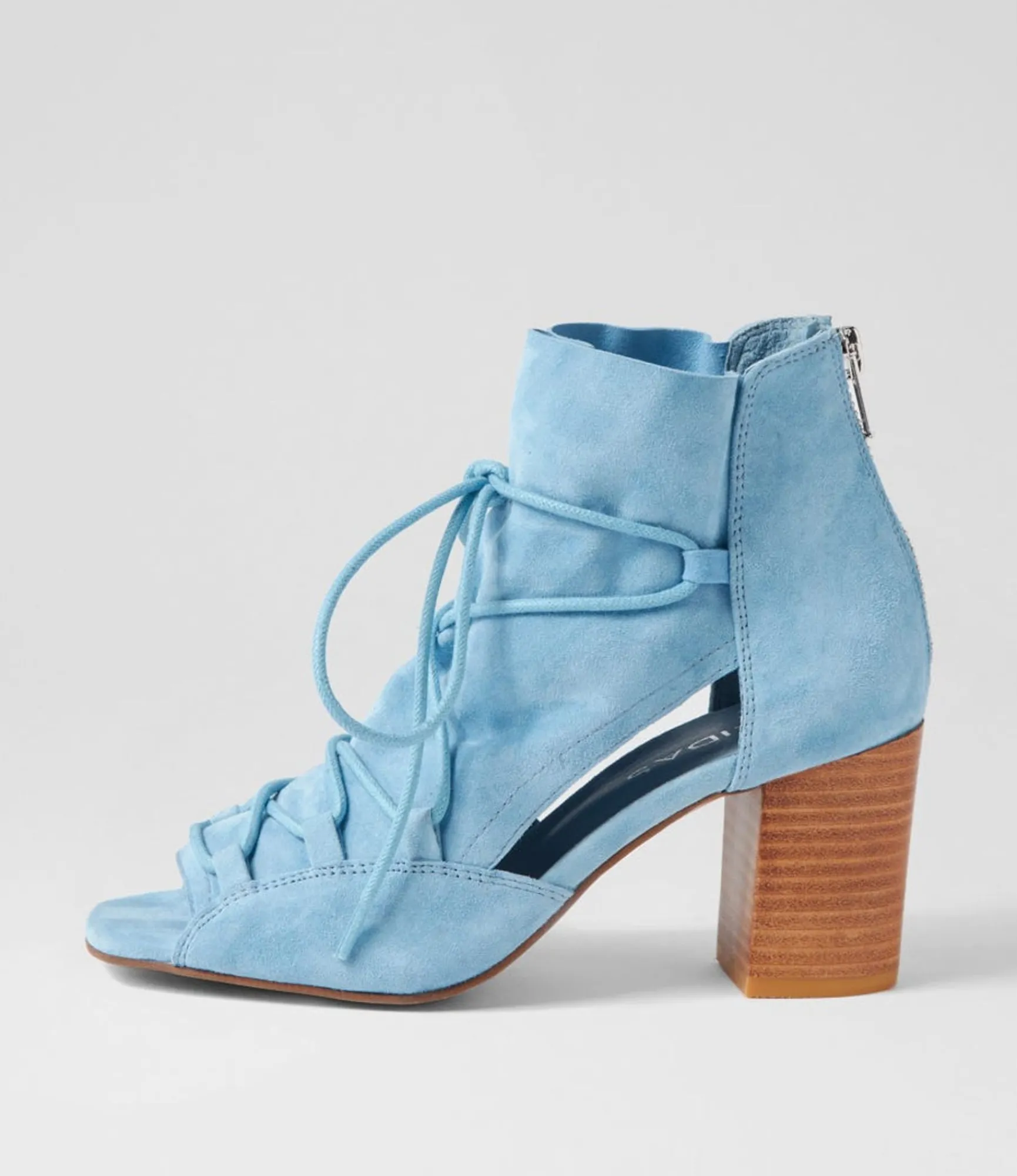 Outlet Midas Shoes Capell Denim Suede Sandals