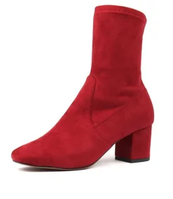 Flash Sale Midas Shoes Carrie Red Microsuede