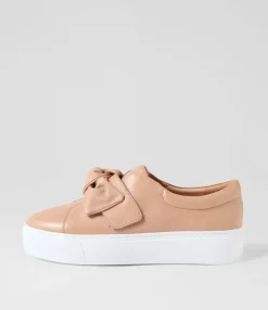 Fashion Midas Shoes Cayn Dark Nude Leather Sneakers