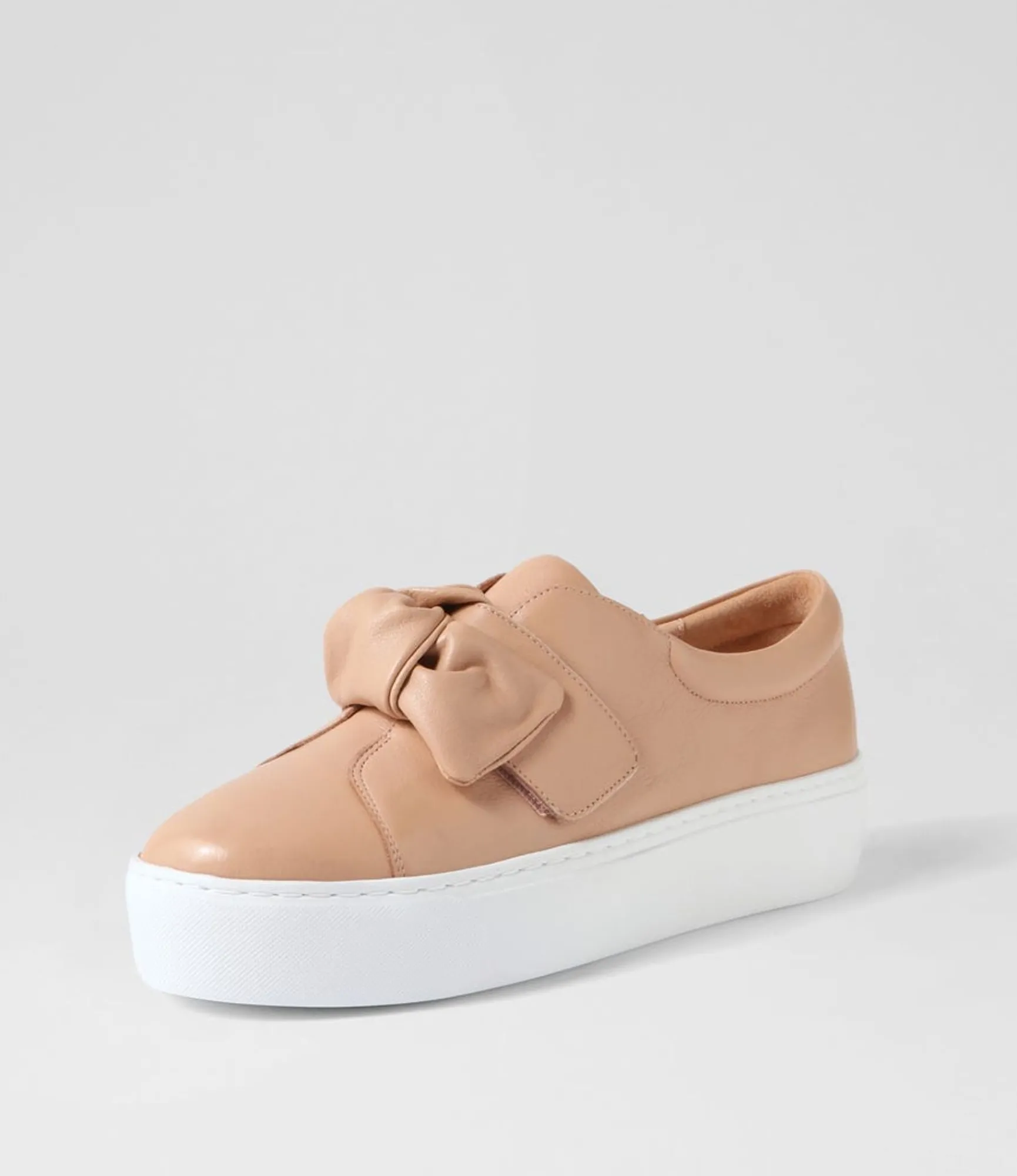 Fashion Midas Shoes Cayn Dark Nude Leather Sneakers