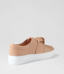 Fashion Midas Shoes Cayn Dark Nude Leather Sneakers