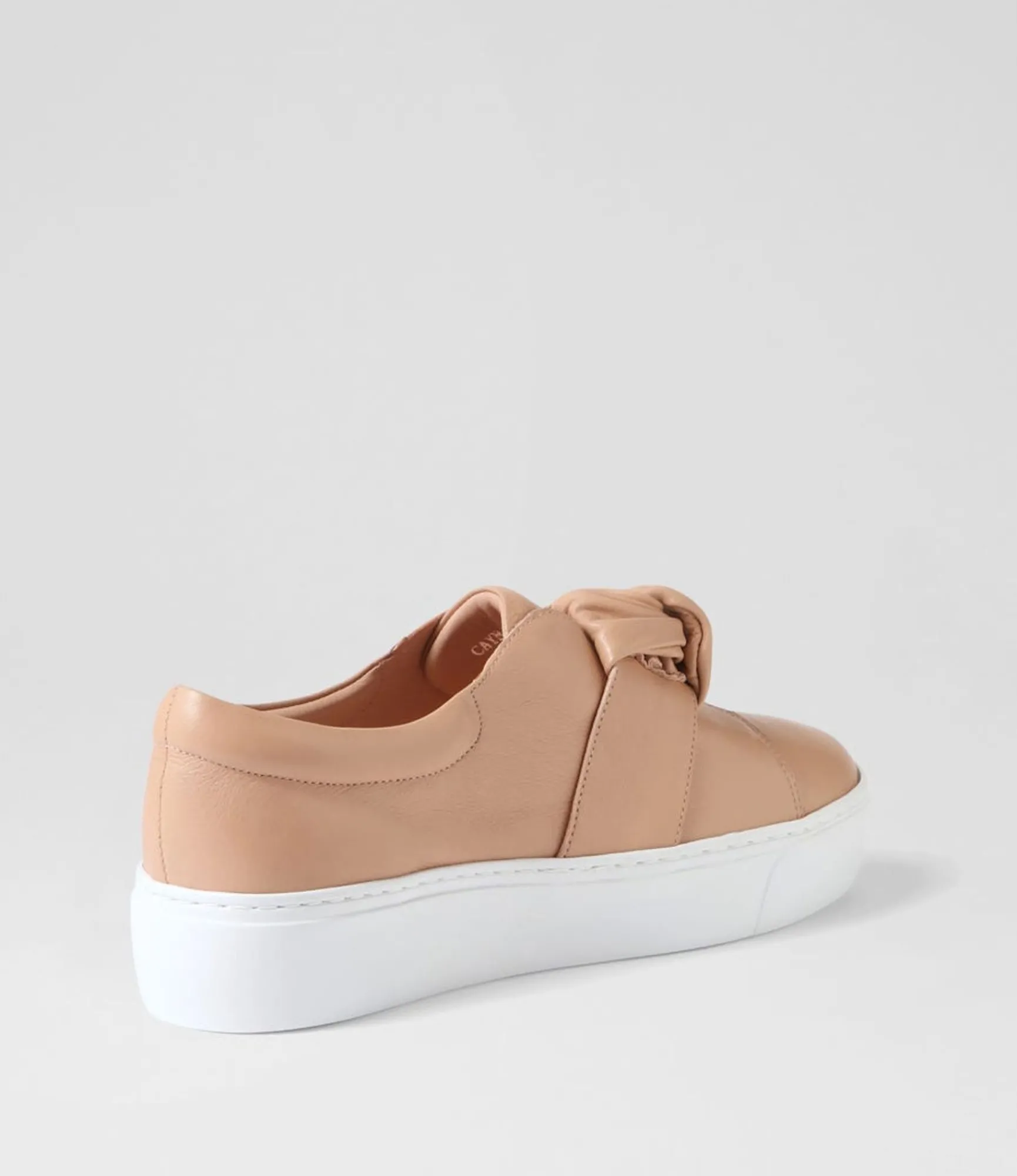 Fashion Midas Shoes Cayn Dark Nude Leather Sneakers