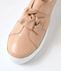 Fashion Midas Shoes Cayn Dark Nude Leather Sneakers