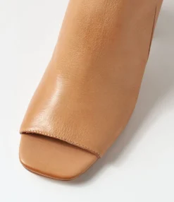 Shop Midas Shoes Cerene Dark Tan Leather Sandals