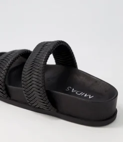 Store Midas Shoes Charlise Black Slides
