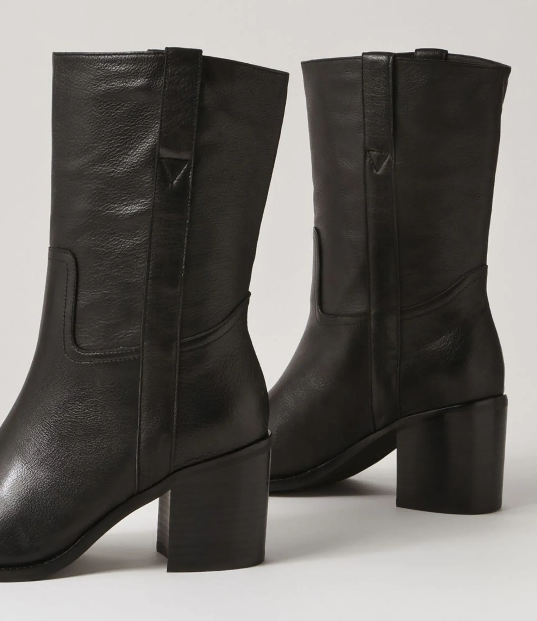 Outlet Midas Shoes Chelse Black Leather Calf Boots