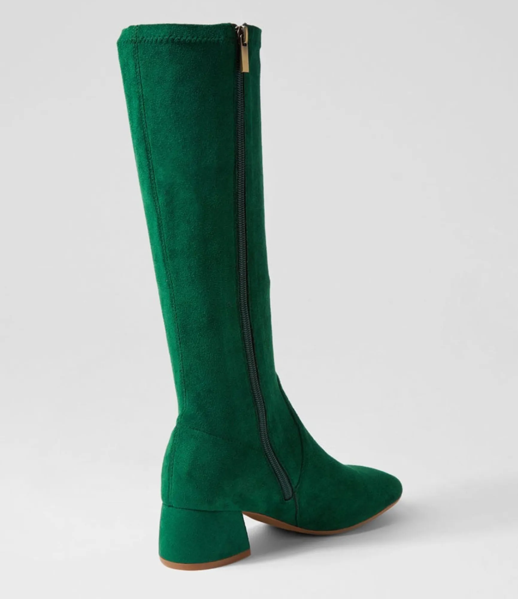 Best Midas Shoes Chevon Emerald Stretch Microsuede Knee High Boots