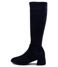Store Midas Shoes Chevon Navy Stretch