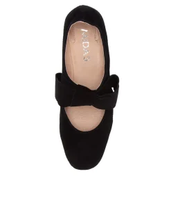 Flash Sale Midas Shoes Churro Black Suede Heels