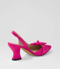 Cheap Midas Shoes Ciello Fuchsia Satin Pump Heels