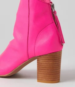 Outlet Midas Shoes Cilyin Bright Pink Leather Sandals