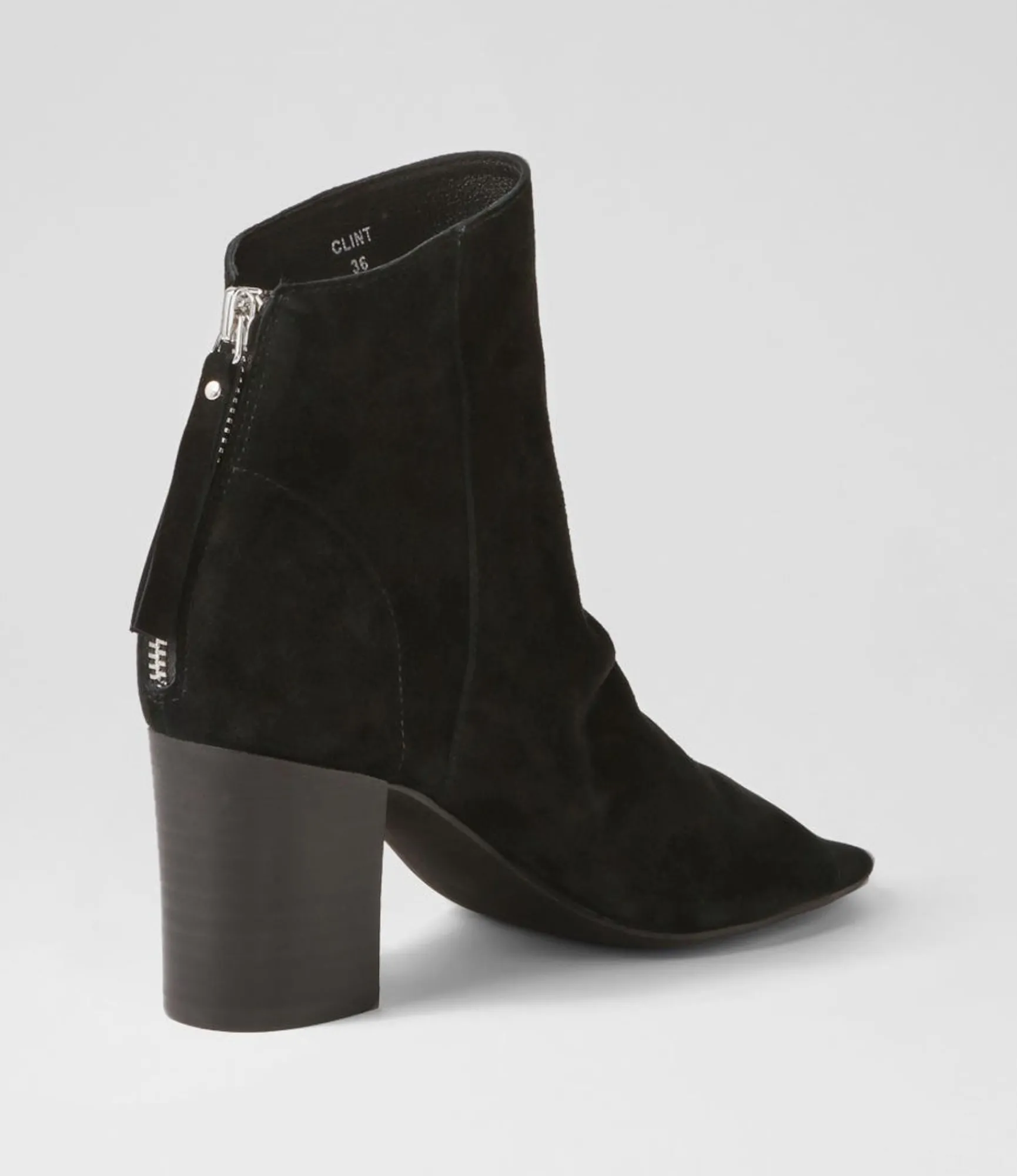 Store Midas Shoes Clint Black Suede Sandals