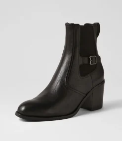 Cheap Midas Shoes Cloi Black Leather Chelsea Boots