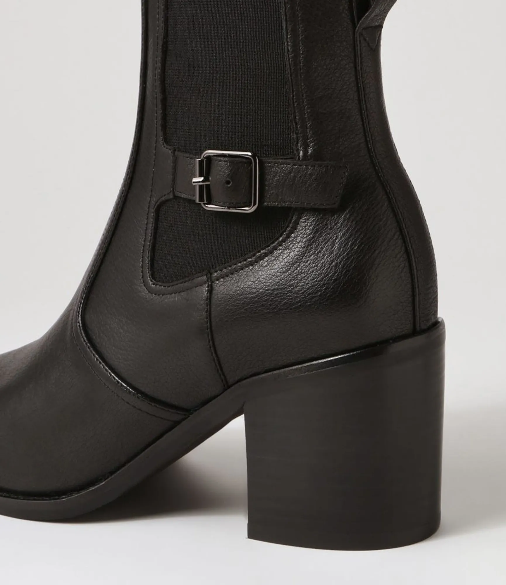Cheap Midas Shoes Cloi Black Leather Chelsea Boots