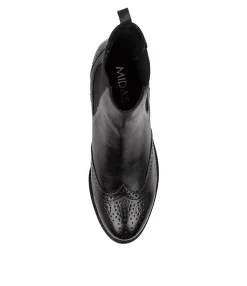 Discount Midas Shoes Clova Black Leather