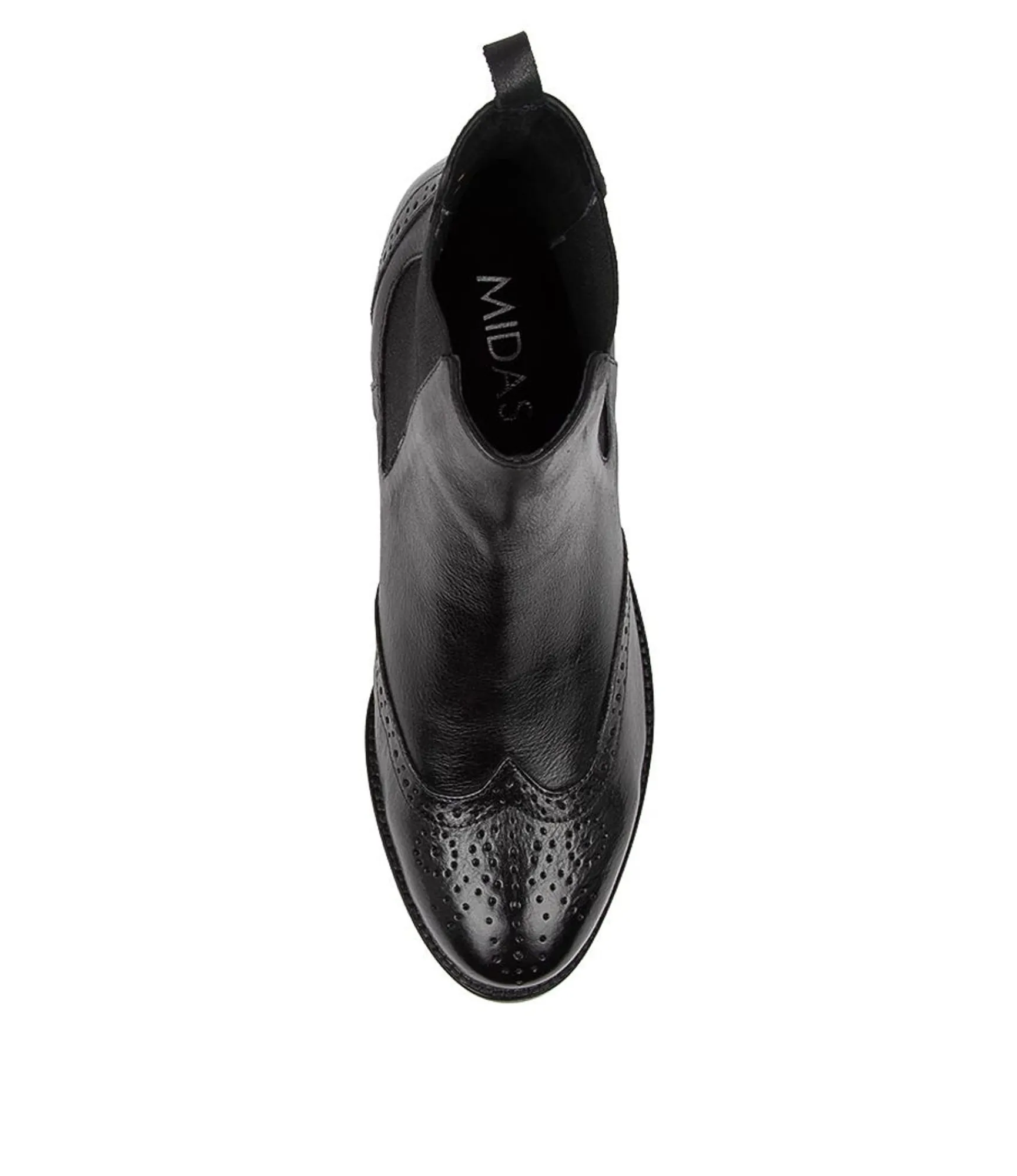 Discount Midas Shoes Clova Black Leather