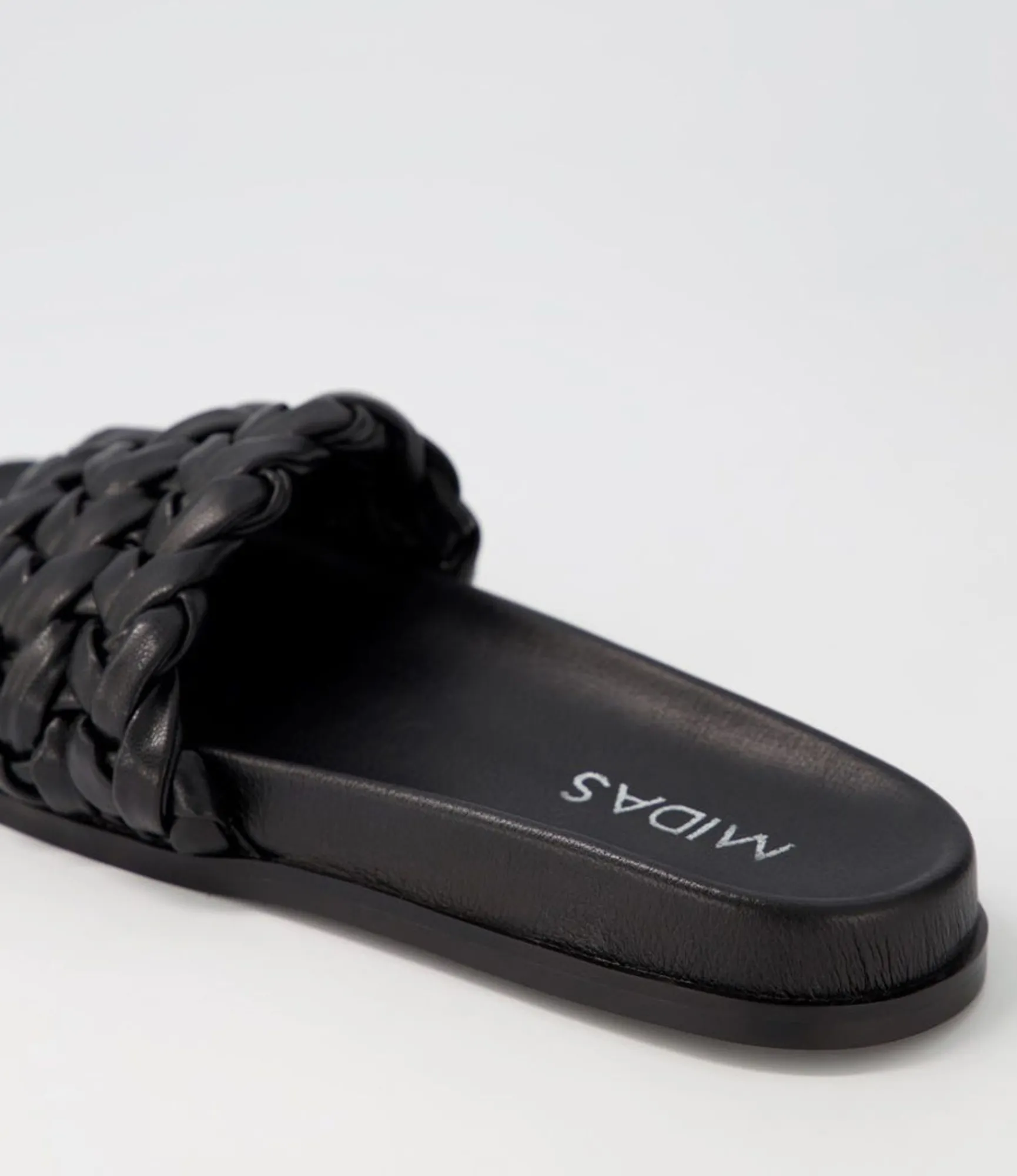 Cheap Midas Shoes Daere Black Slides