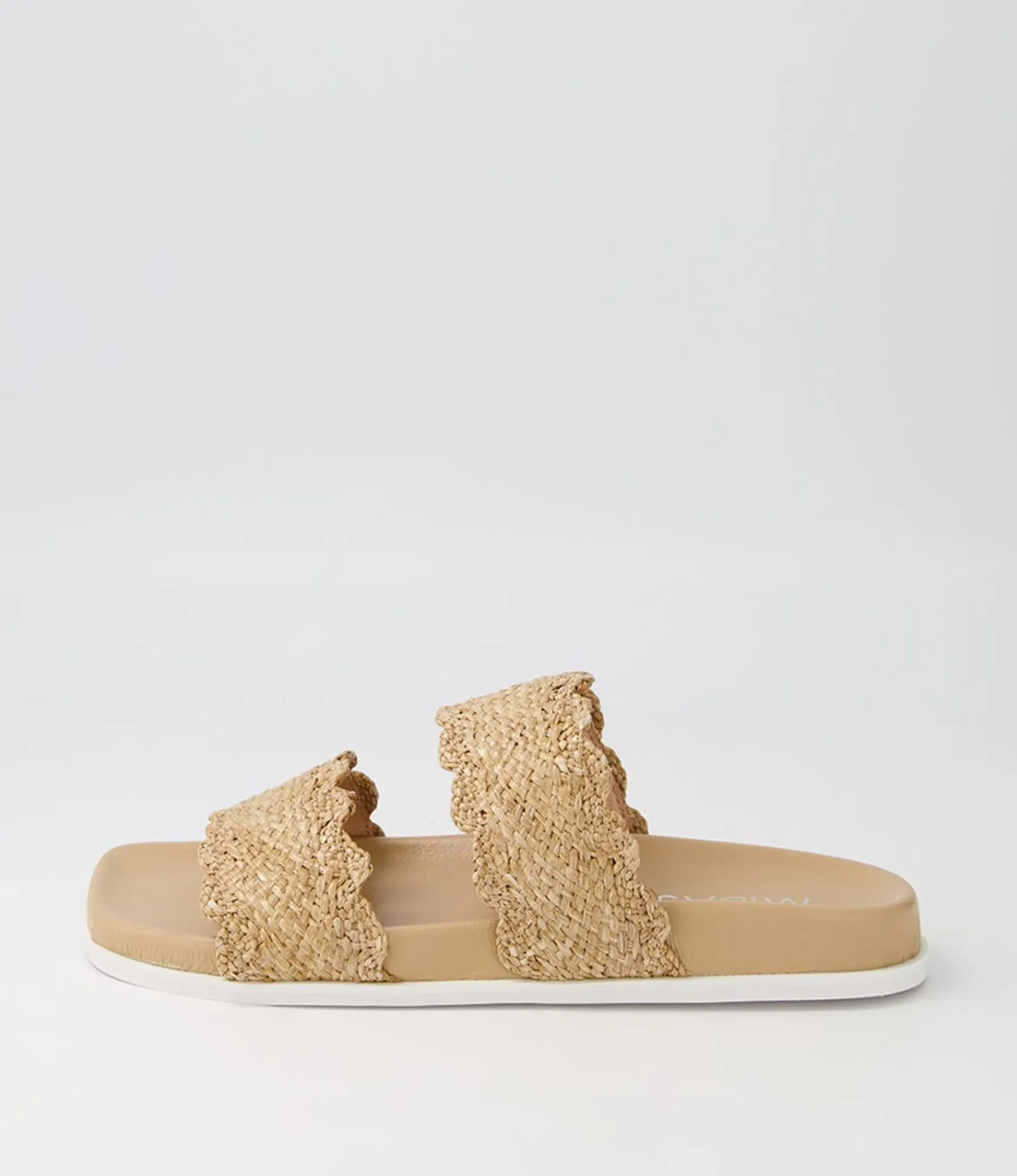 Hot Midas Shoes Daintee Natural Fabric Slides