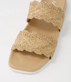 Hot Midas Shoes Daintee Natural Fabric Slides