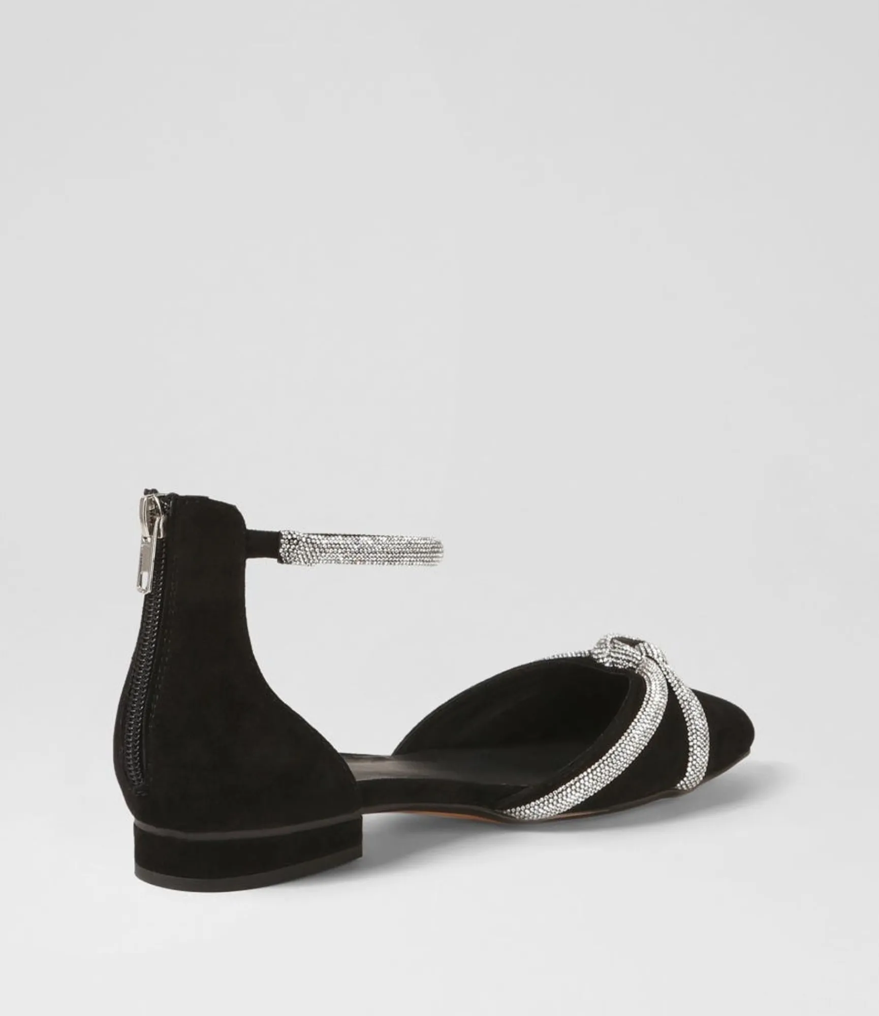 Cheap Midas Shoes Dallace Black Suede Flat Shoes