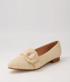 Best Sale Midas Shoes Demira Cream Woven Flat Shoes